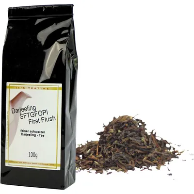 Produktbild von Schwarzer Tee Darjeeling Sungma SFTGFOPI Vegan Indien 100g-Pack