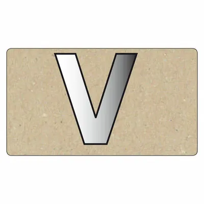 Obrázek produktu pro Spiegelornamente Grobuchstabe V