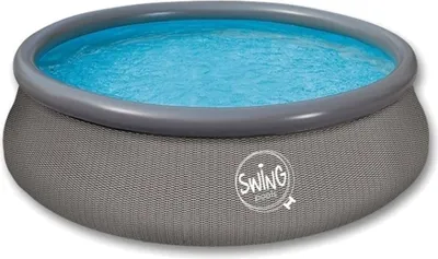 Produktbild von Quick Up Pool Schwimmbad SWING Rattan 366 x 91cm Pool Kinderpool Familienpool