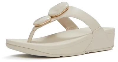 Produktbild von FITFLOP FitFlop Lulu Marbled-Stone Toe-Post Sandals BEIGE 43
