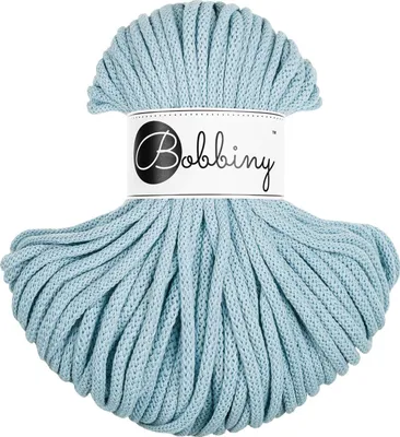Zdjęcie produktu dla Sznurek pleciony bawełniany Bobbiny Premium MINI / Mgiełka / Misty / 5mm / 50m