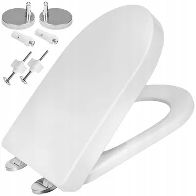 Zdjęcie produktu dla Deska Sedesowa Wolnoopadająca Wc Wypinana Toaletowa Twarda Easyclean Biała