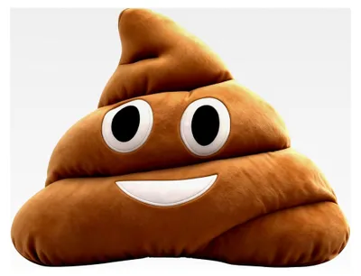 Produktbild von Kackhaufen Plüschkissen, Lustiges Emoji Kissen für Familie und Freunde, Weiches Kuscheltier, 30 cm, Ideal als Dekokissen oder zum Kuscheln