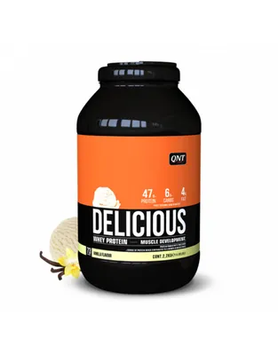 Produktbild von QNT Delicious Whey Protein (2200g) Vanilla - Eiweiße - Molkenprotein-Mischung