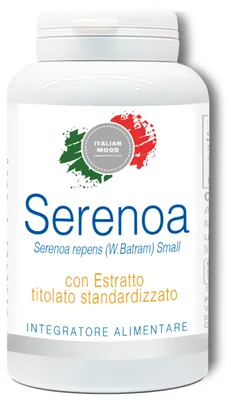 Immagine prodotto di Serenoa Repens  (Saw Palmetto) 120 Capsule da 460 mg. La Serenoa Repens favorisce la funzionalità della prostata e il benessere delle vie urinarie.