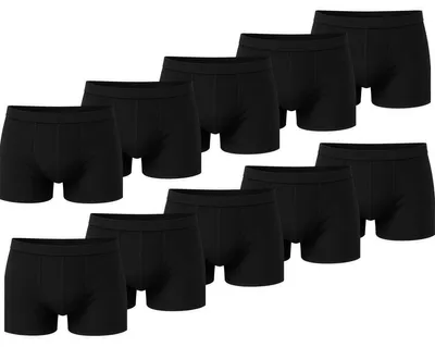 Produktbild von Herren Boxer Shorts Set – Baumwolle, Schwarz L 10