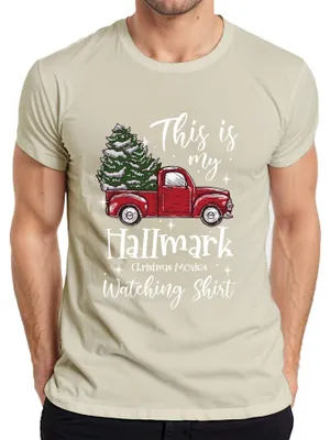 Immagine prodotto di This is my Hallmark watching shirt - Regalo di Natale T-shirt da uomo di Natale, natura, M