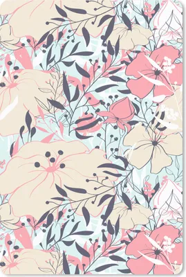 Produktbild von MuchoWow® Mauspad Mousepad Vintage - Blume - Rosa - Muster 40x60 cm - Mousepads - Maus Mat - Pad - Mausunterlage - Schreibtisch Accesoire
