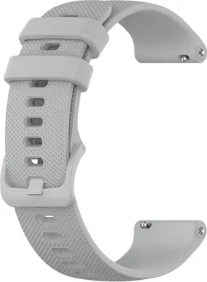 Immagine prodotto di Bracciale in silicone – compatibile con Garmin Venu / Venu 2 Plus / Venu SQ / SQ 2 / Vivomove (HR - Style - Luxury - Sport) / Vivoactive 3 / 5 / 6 / Forerunner 55 / 165 / 245 / 645 / 570 – 42 mm – Grigio