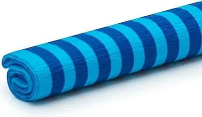 Obrázok produktu pre Kreppový papier 50 x 200 cm, modré pruhy