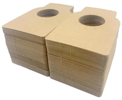Weinetiketten aus Kraftpapier, 100 Stück, braun, 57x89 mm