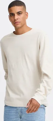 Produktbild von Blend He BHTee Herren Longsleeve Langarmshirt Shirt Basic 100% Baumwolle Rundhals regular fit