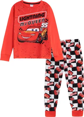 Produktbild von Cars - Schlafanzug mit langer Hose für Jungen, Langärmlig NS9105 (158-164) (Rot)