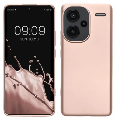 Produktbild von kwmobile Handyhülle für Xiaomi Redmi Note 13 Pro+ 5G / Redmi Note 13 Pro Plus 5G Hülle - Silikon Case metallisch schimmernd - Schutzhülle Cover -