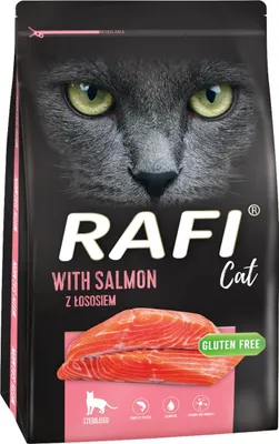 Zdjęcie produktu dla Dolina Noteci Rafi Cat Karma Sucha Dla Kotów Sterylizowanych Z Łososiem 7kg
