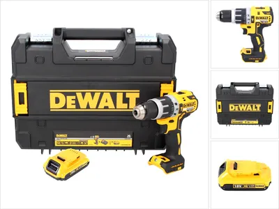 Zdjęcie produktu dla Akumulatorowa wiertarko-wkrętarka udarowa DeWalt DCD 796 NT 18 V 70 Nm bezszczotkowa + 1x akumulator 2,0 Ah + TSTAK - bez ładowarki