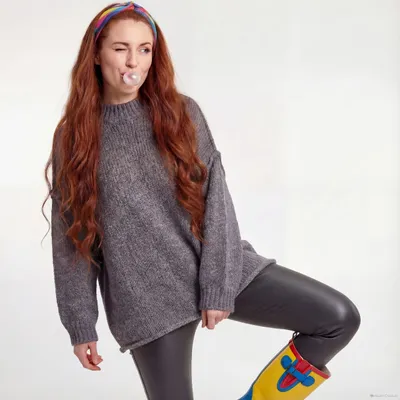 Produktbild von Strickpullover Damen Grobstrick Pullover Mock Neck Kragen 38 40 42 Langarm