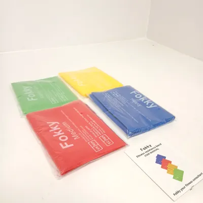 Produktbild von Fokky Resistance Bands Gymnastikband 2M band 4er-Set bänder 4