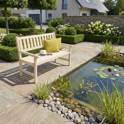 Produktbild von Gartenbank Johanna 125x71x91 cm Kiefer unbehandelt