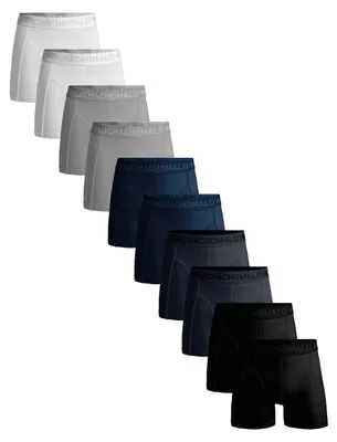 Productafbeelding van Muchachomalo heren boxershorts – 10-pack – katoen, stretch – comfortabele ondergoed – maat XL - U-SOLID1010-1401