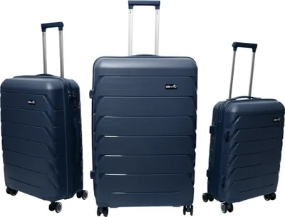 Zdjęcie produktu dla Aga Travel Zestaw walizek podróżnych MR4675 Ciemnoniebieski