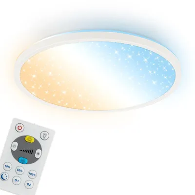 Produktbild von LED Deckenlampe Deckenleuchte Wohnzimmer Dimmbar Fernbedienung CCT