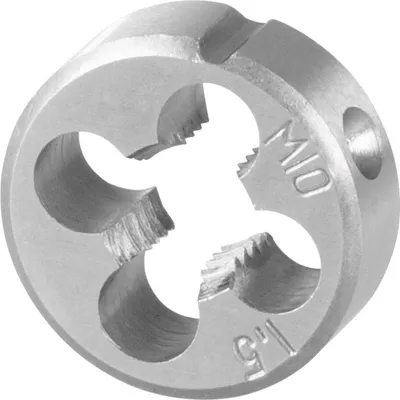 Image de Filiere Strend Pro, filetée, M10x1,5 mm, filetage métrique diametre 25 mm, DIN223B