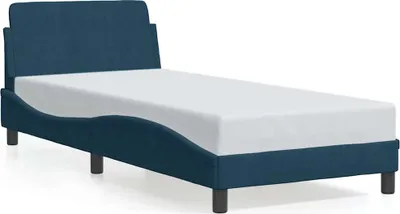 Immagine prodotto di vidaXL Struttura letto con testiera "Dover" blu 90x200 cm in velluto