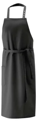 Produktbild von Latzschürze B 80 x L 100 cm schwarz : schwarz : 65% Polyester 35% Baumwolle 20
