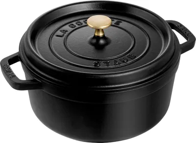 Image de Staub 1102425/40500-241-0 Casserole avec couvercle, fonte/aluminium, 24 cm de diamètre, compatible induction
