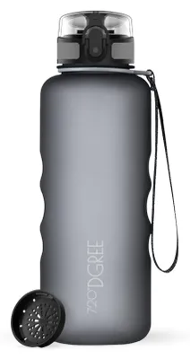 Produktbild von 720°DGREE Trinkflasche uberBottle softTouch mit Sieb stone gray 1,5l
