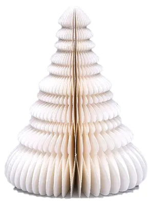 Only Natural – Wabenpapier-Weihnachtsbaum – Elfenbein – 45 cm – Ansicht 1