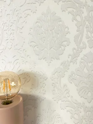 Produktbild von NEWROOM Tapete Creme Vliestapete Ornamente - Mustertapete Modern Beige    Retro Vintage Vintage