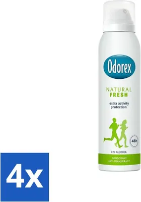 Image de Odorex Déodorant Spray Natural Fresh 150 ml - Pack avantage - 4 pièces