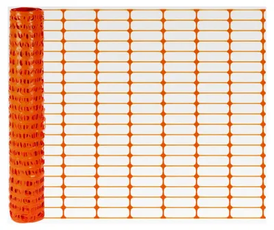 Produktbild von Begrenzungszaun 50m, Höhe 100cm - 120x40mm, Absperrzaun, Kunststoffzaun, orange