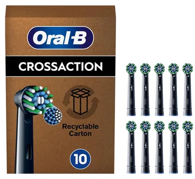 Produktbild von Oral-B Aufsteckbürsten Pro CrossAction 10er FFU schwarz