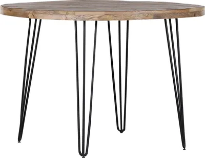 Produktbild von Esstisch, rund 105cm, Mangoholz gebeizt und lackiert, RAISIO-123
