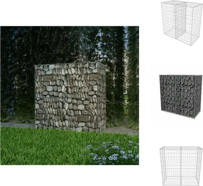 Produktbild von vidaXL Gabionenkorb Stahl 100×50×100 cm -  Zaunfelder