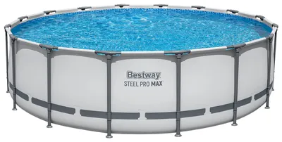 Produktbild von Steel Pro MAX™ Solo Pool ohne Zubehör Ø 488 x 122 cm, lichtgrau, rund