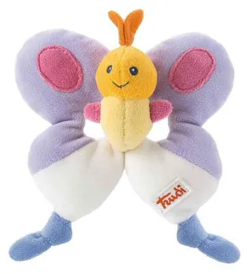 Produktbild von Trudi 28212 - Rassel Schmetterling 12 cm, bunt