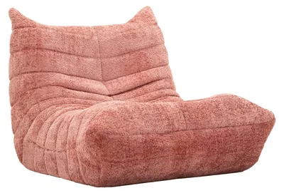 Zdjęcie produktu dla Fotel Mask Pink – tapicerka bouclé z otulającą strukturą, 103x100x80 cm – Współczesny design