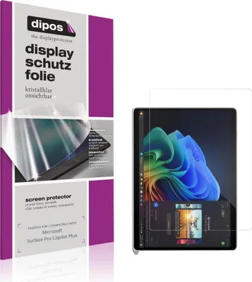 Immagine prodotto di 2x Pellicola Protettiva per Microsoft Surface Pro Copilot Plus Protezione Schermo Claro Display dipos