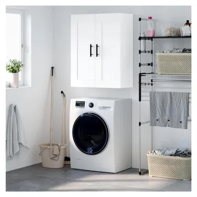 Produktbild von Hängeschrank für Badezimmer, Hängeschrank, weiß, 69,5 x 34 x 90 cm, Holz
