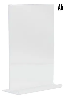 Image de Porte-affiche vertical en acrylique transparent - Format A6 - Securit