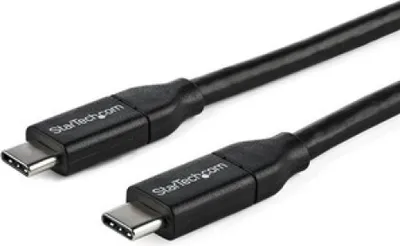 Produktbild von StarTech.com USB-C auf USB-C Kabel mit 5A Power Delivery - St/St - 1m - USB 2.0 - USB-IF  - USB Typ C Kabel - USB-Kabel - USB-C (M)