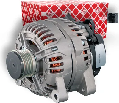 Produktbild von FEBI BILSTEIN 101528 Lichtmaschine Generator LiMa 150A 12V passend für PEUGEOT 207 (WA, WC) 206 Schrägheck (2A/C) 206 CC (2D) 207 CC (WD) für CITROËN