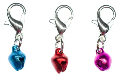 Produktbild von 3er Glöckchen Set Charm Anhänger Bettelarmband Miniblings Charms Klang Glocke