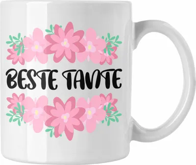 Produktbild von Trendation - Beste Tante Tasse Geschenk Lustig Spruch - Beste Tante - Kaffeetasse Lieblingstante Geschenkidee (Weiß)