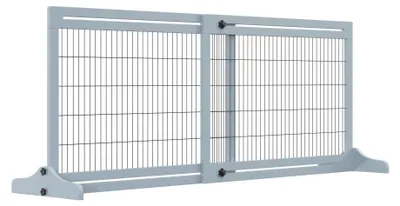Immagine prodotto di Cancelletto di Sicurezza Estensibile per Animali Domestici 104-183x36x69 cm in Legno e Acciaio Blu