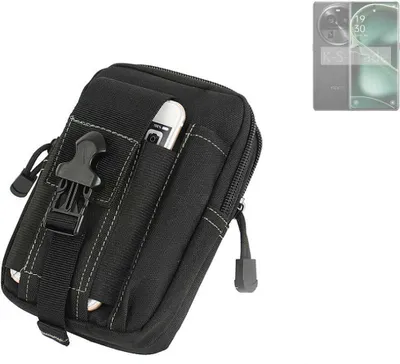 Produktbild von K-S-Trade Gürtel Tasche kompatibel mit Oppo Find X6 Pro Gürteltasche Holster Schutz Hülle Handy Hülle Smartphone outdoor Handy-Hülle schwarz